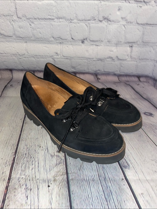 Vionic Shoes - Vionic Black Lace-Up Chunky Loafers • Sz 7
